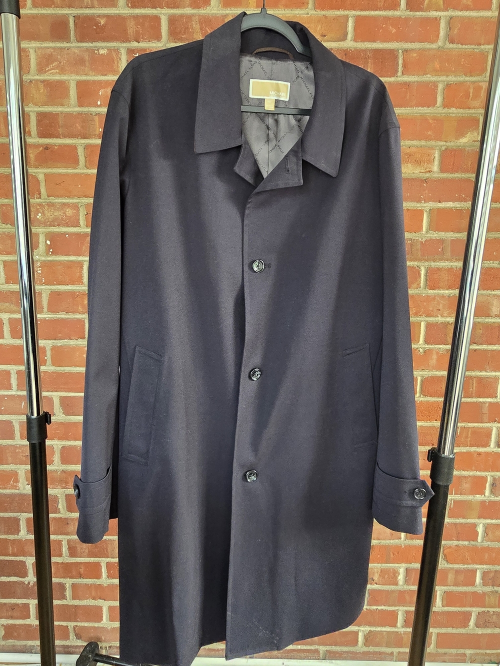 Michael Kors Men's Navy Overcoat